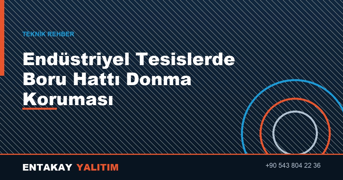 Endüstriyel Tesislerde Boru Hattı Donma Koruması